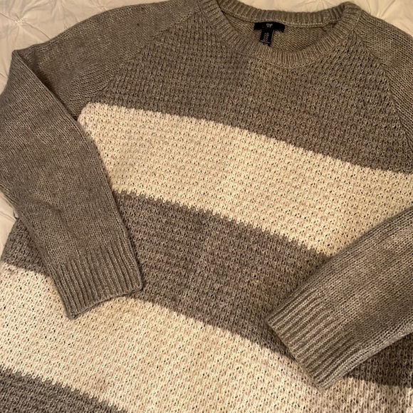 Striped Gray Sweater - Picture 2 of 4